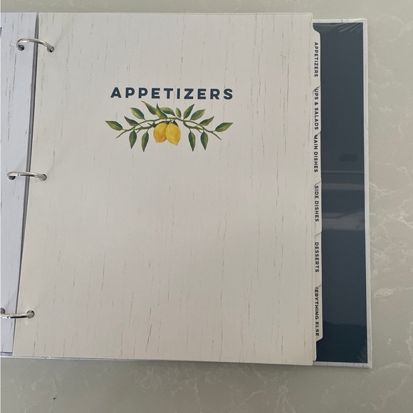 Deluxe Recipe Binder with Lemons Design - Picture 6 of 8